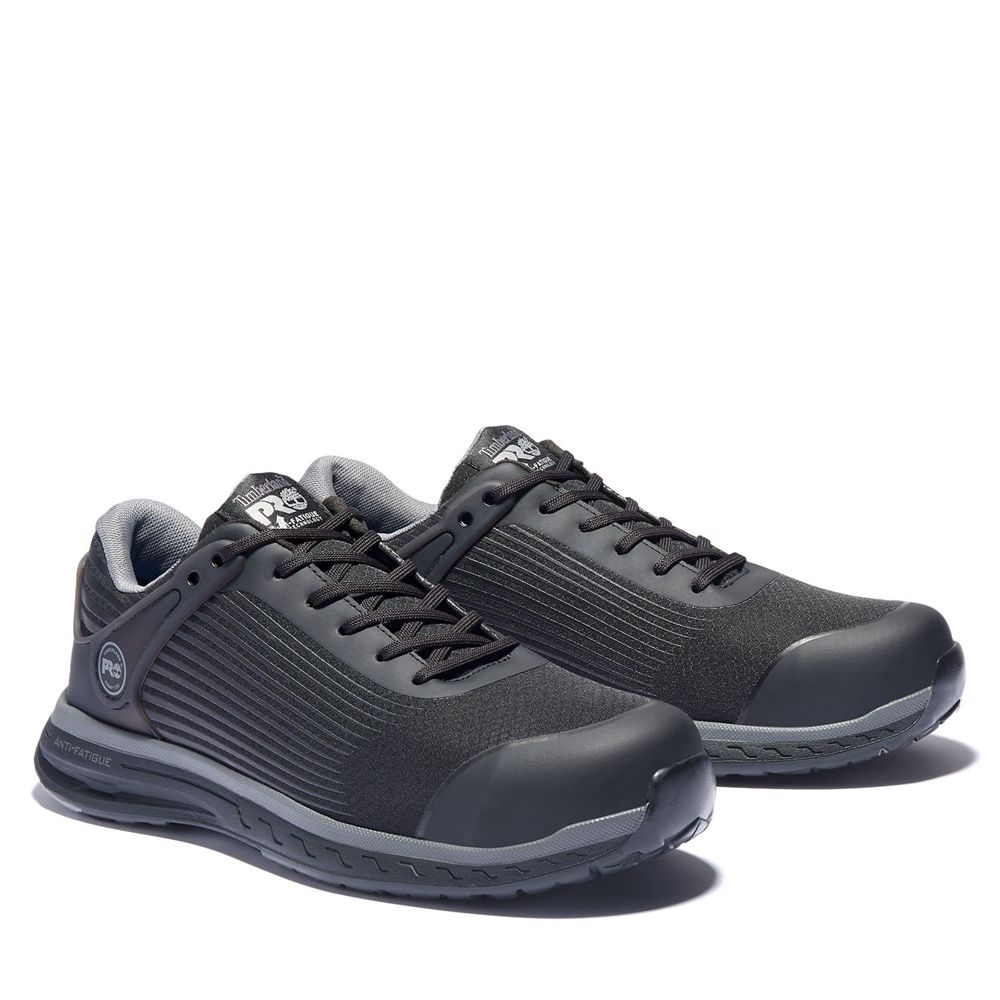 Pantofi De Lucru Timberland Barbati Negrii/Gri - Pro® Drivetrain Sd35 Comp Toe - Romania - KQZVXO671